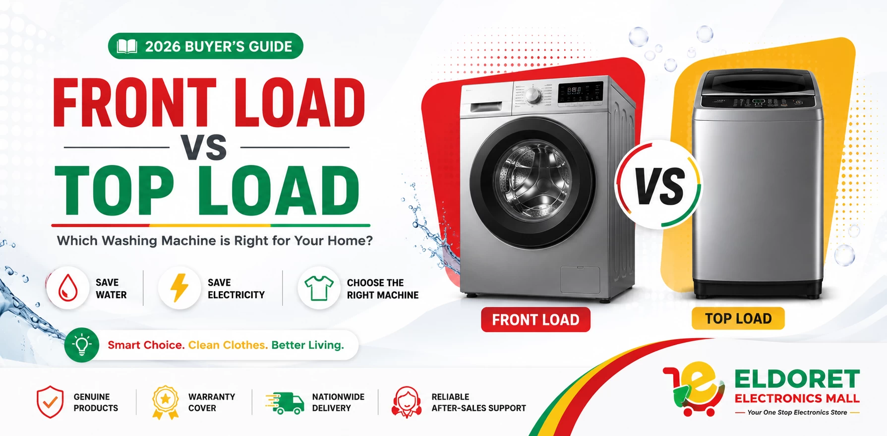 Front Load vs. Top Load Washing Machines in Kenya: Which One Should You Buy?